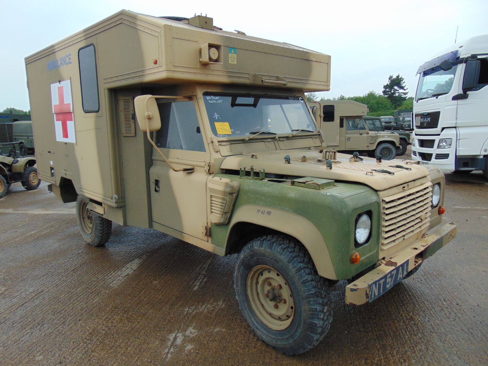 Military Specification Land Rover Wolf 130 ambulance