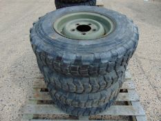 4 x Michelin XCL 7.50 R16 Tyres complete with 5 stud rims