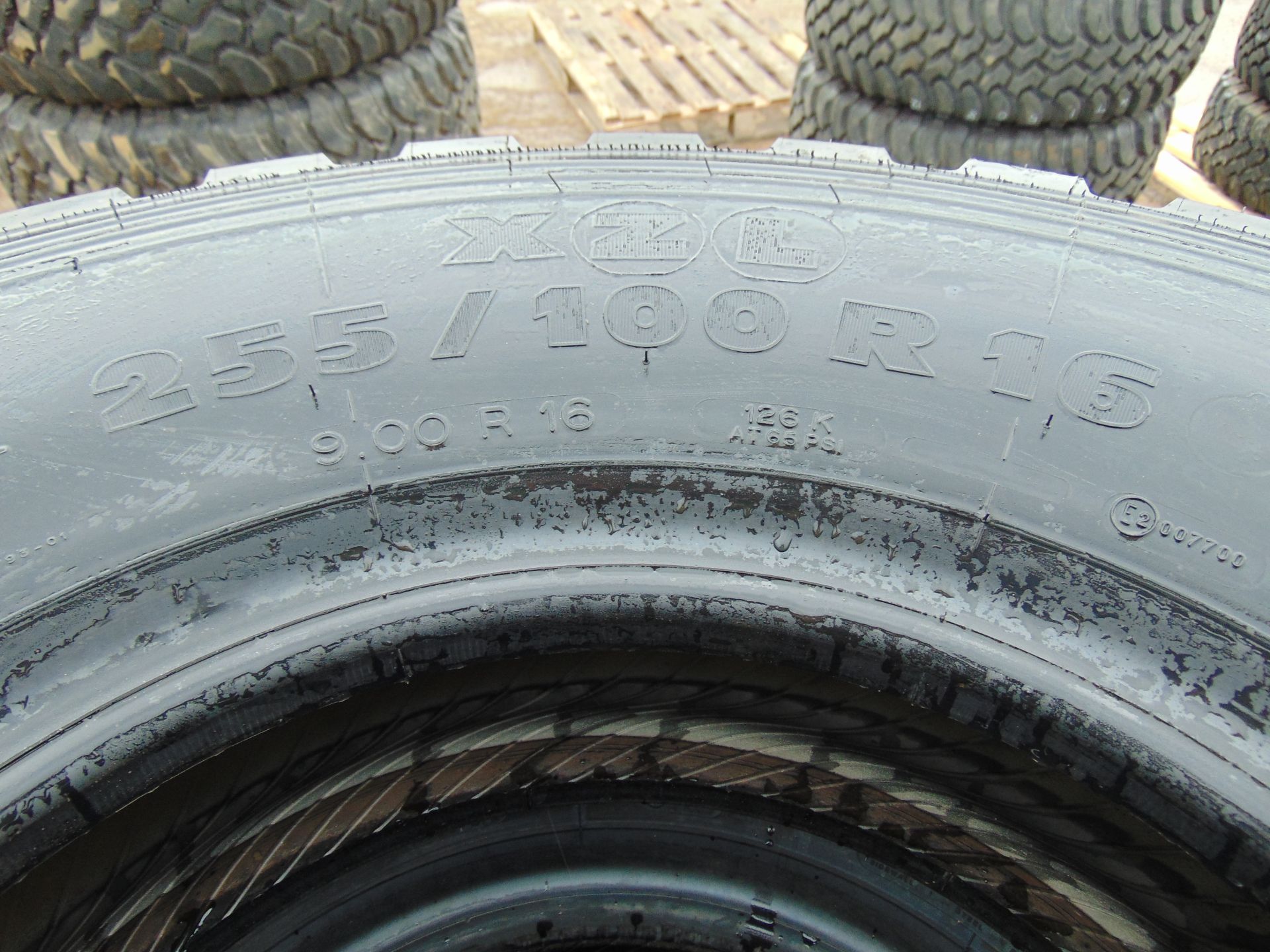 5 x Michelin XZL 255/100 R16 Tyres - Image 3 of 5