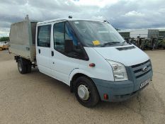 Ford Transit 115 T350 Crew Cab Flat Bed Tipper