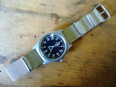 1 Very Rare Genuine British Army, unissued Waterproof CWC quartz wrist watch