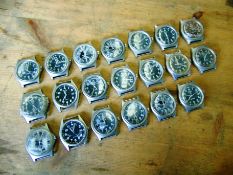 18 x Genuine British Army CWC quartz wrist watches and 2 x Pulsar G10 watches - Spares or Repairs