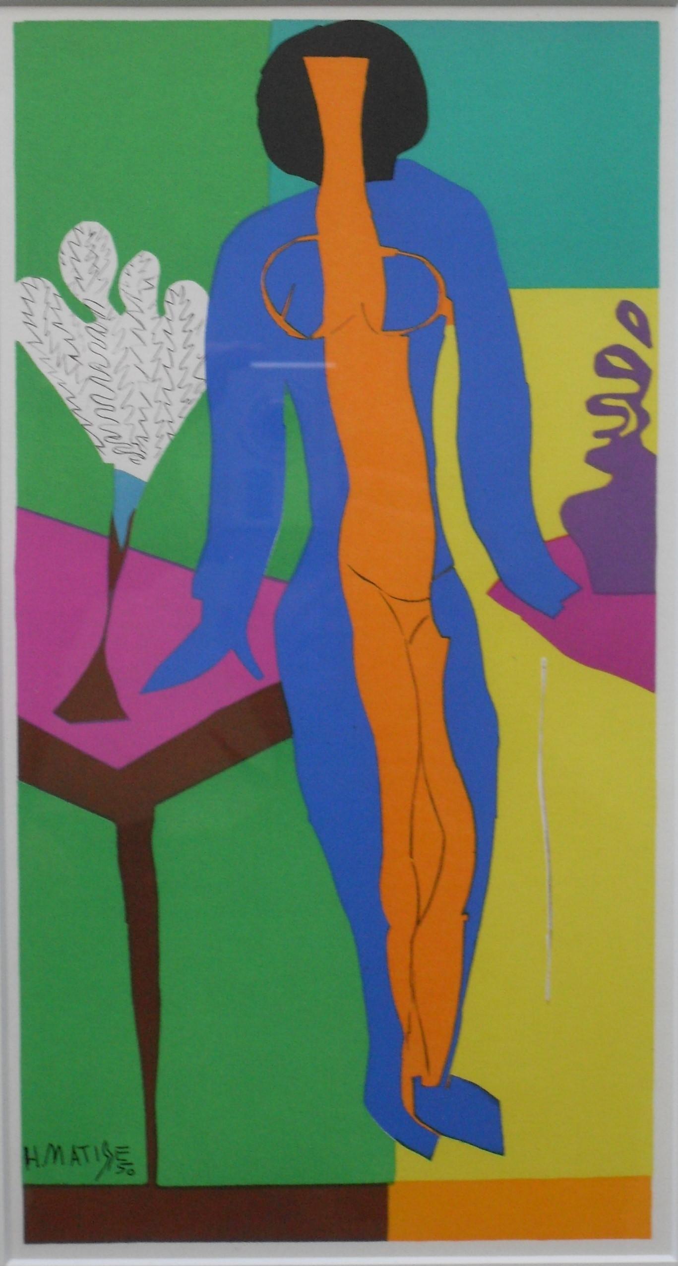 Henri Matisse, (1869–1954), 'ZULMA' original lithograph after Matisse's cut-outs 1954, framed, - Image 2 of 4