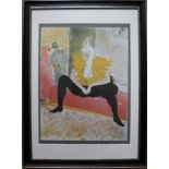 Toulouse Lautrec, 'CLOWNESSE' lithograph editioned for Toulouse Lautrec Circle of London 603/1250,