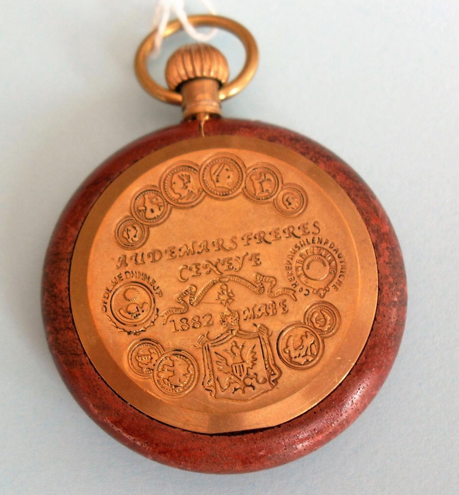 An Audemars Frères mechanical pocket watch, replica of the famously crafted 1882 piece, skeleton - Image 2 of 4