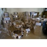 Seven pieces of silver-plate and metalware to incl