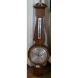 A modern oak banjo barometer