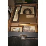 A Pair of oak framed commemorative photographs 191
