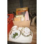 Assorted pictures , vintage earthenware jelly moul