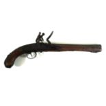 An Indian East India Company flintlock blunderbuss pistol,