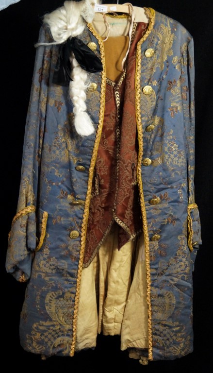 A good quality late 18th Century Venetian style gentleman's masked ball outfit Comprising elaborate