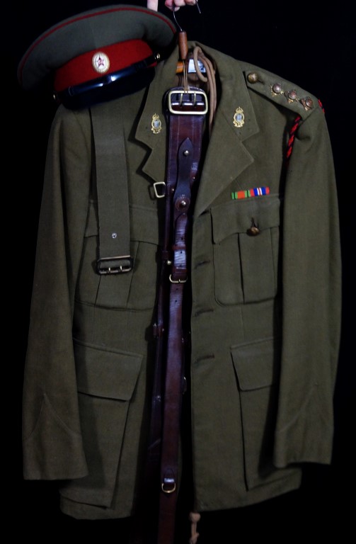 A British Royal Army Ordnance Corps Captains uniform,