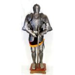 A complete suit of 16th Century style armour,