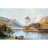 Wyndham Lloyd (British, 1909-1997) - 'Loch Dilt, Moidart, Invernesshire' Oil on canvas, signed,
