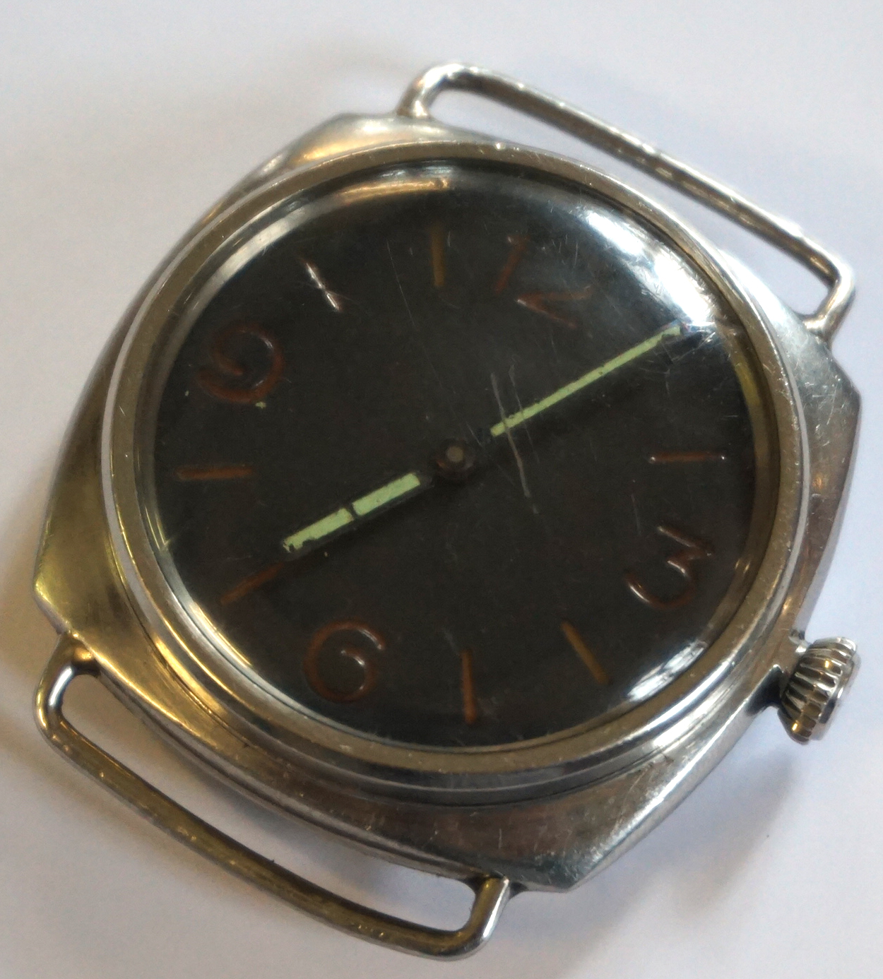 A Panerai Type D Model 3646 Military Wristwatch With Rolex 17 Rubis movement, - Image 3 of 8