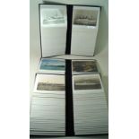 A collection of approx five hundred and fifty postcards relating to shipping Mostly contained in