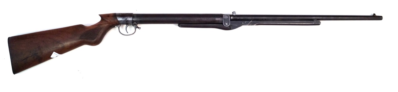 A .22 calibre Diana air rifle 50cm barrel, wooden stock.