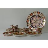 Royal Crown Derby imari, pattern numbers 1128 and 2451 To include 21cm cabinet plate,