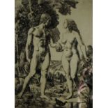 Charles Frederick Tunnicliffe RA (British, 1901-1979) - 'Adam and Eve' Pencil signed etching,