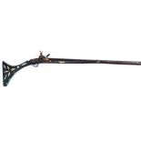 An Arab Miquelet lock musket early, 19th Century 127cm long octagonal barrel,