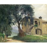 Danish School (early 20th Century) - 'The Chapel' Oil on canvas, monogrammed and dated (19)12,