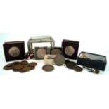 A collection of British coinage To include Queen Victoria silver crown dated 1896,