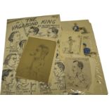 A quantity of various monochrome Satirical sketches,