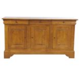 A Golden oak country French style sideboard,