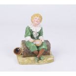An English porcelain figure modelled as "Bubbles" After the painting by John Everett Millais,