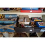 A collection of vintage model vehicles, including Matchbox, Dinky etc,