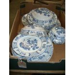 A Qty of Bisto " Blue Delft " table wares including tureens, dinner, side and meat plates.