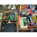 A Collection of die cast models and games including boxed Corgi James Bond cars " The Spy Who Loved