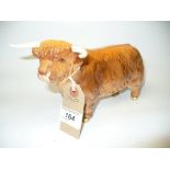 A Beswick model of a Highland bull.