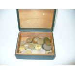 A collection of coins, to include; Francs,