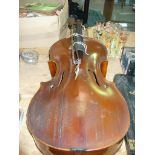 An Early 20th Century cello and bow , labelled Wilhelm Duerer Fecit.