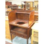 A 19th Century mahogany washstand ,