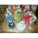 Five Royal Doulton figurines " Hillary" Hn 2335, " Buttercup" Hn 2309,