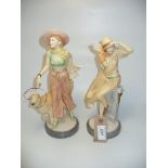 A Royal Doulton figurine " Naomi " and a second similar figure.