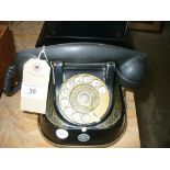 A Vintage Belgian FTR dial telephone.