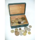 A collection of coins, to include; Francs,