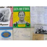 A collection of assorted autographs Contained loose and in an album,