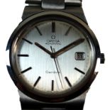 A gentleman's Omega automatic Geneve wristwatch With original stainless steel strap,