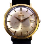 A gentleman's Omega automatic Seamaster constellation wristwatch With gold-plated outer case,