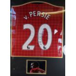 Robin Van Persie a signed Manchester United jersey 2012-13 season,