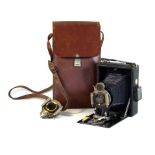 A Thornton imperial pocket Pickard camera Fitted in original carrying case,