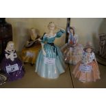 Five assorted Royal Doulton figurines to include HN2236 Affection, HN2237 Celeste, HN2287 Sympathy,