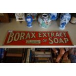 An original Borax Extract of Soap tinplate advertising sign.