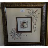 Graham Illingworth pencil signed print 'Plume', inset in contemporary frame.