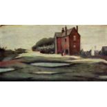 Laurence Stephen Lowry RA (British, 1887-1976) - 'The Lonely House' Pencil signed colour print,