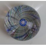 A fine quality French paperweight of circular form Possibly Clichy having internal multicoloured